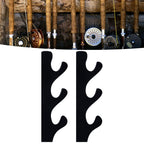 1 Pair Sword Stand Acrylic Three Layer Wall Mounted Sword Display Stand Support for All SwordsBlack