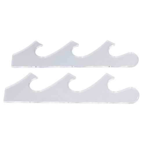 1 Pair Sword Holder Stand Sword Display Rack Wall Mounted Samurai Sword Hanger for HomeTransparent