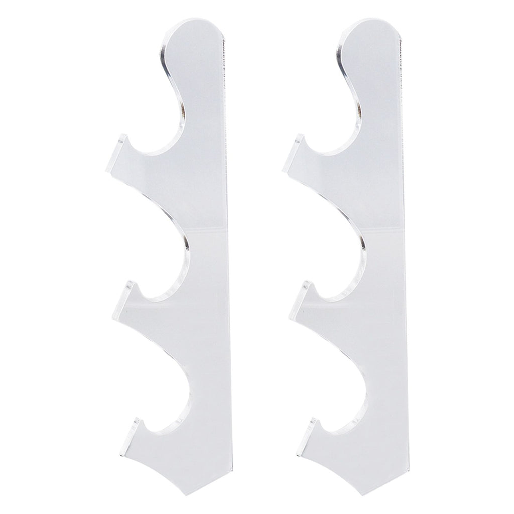 1 Pair Sword Holder Stand Sword Display Rack Wall Mounted Samurai Sword Hanger for HomeTransparent