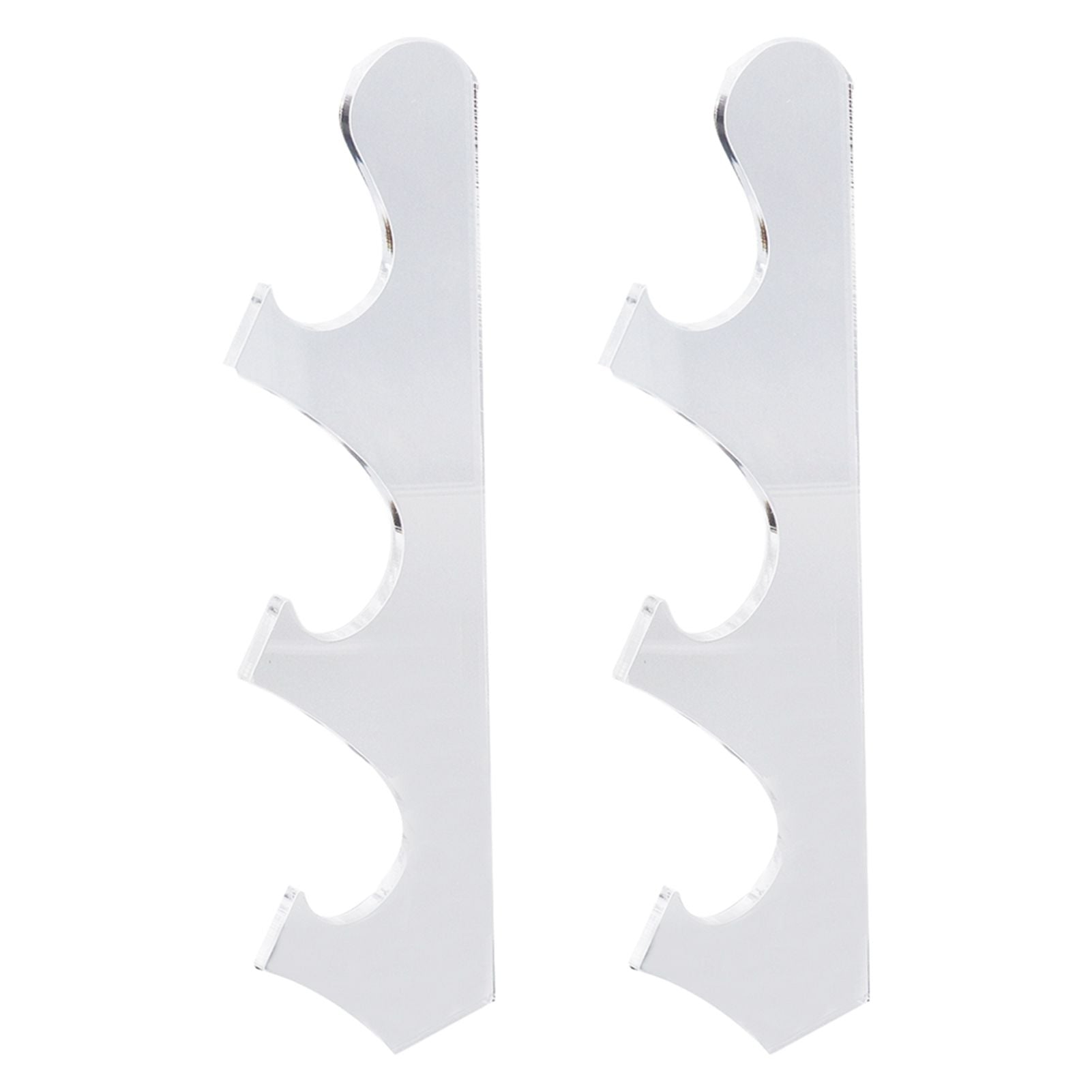 1 Pair Sword Holder Stand Sword Display Rack Wall Mounted Samurai Sword Hanger for HomeTransparent