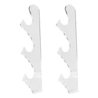 1 Pair Sword Holder Stand Sword Display Rack Wall Mounted Samurai Sword Hanger for HomeTransparent