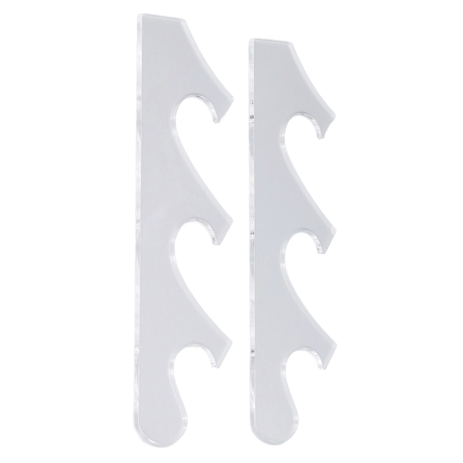 1 Pair Sword Holder Stand Sword Display Rack Wall Mounted Samurai Sword Hanger for HomeTransparent