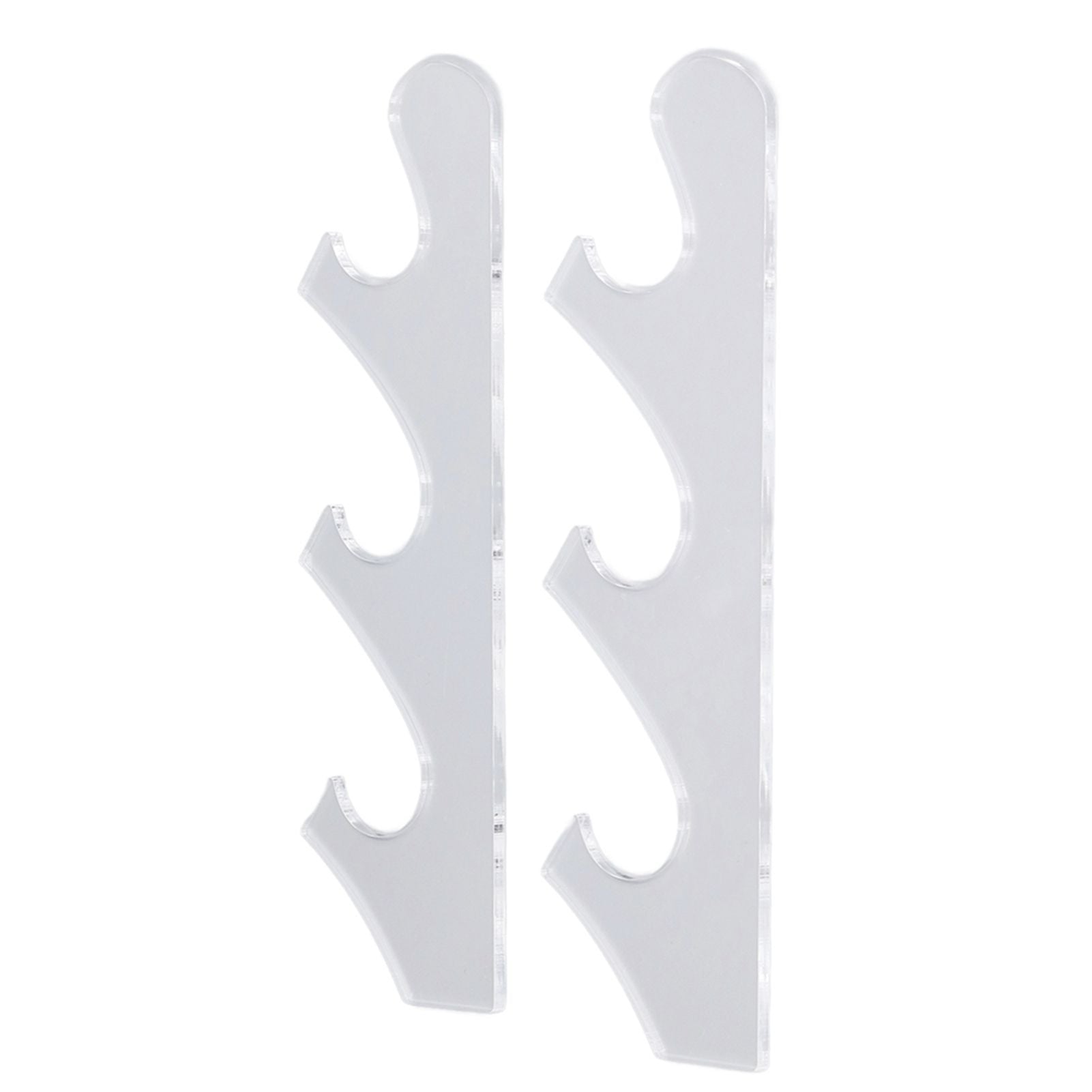 1 Pair Sword Holder Stand Sword Display Rack Wall Mounted Samurai Sword Hanger for HomeTransparent
