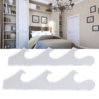 1 Pair Sword Holder Stand Sword Display Rack Wall Mounted Samurai Sword Hanger for HomeTransparent