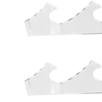 1 Pair Sword Holder Stand Sword Display Rack Wall Mounted Samurai Sword Hanger for HomeTransparent