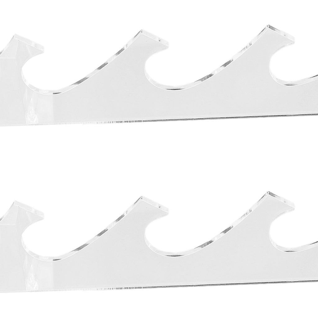 1 Pair Sword Holder Stand Sword Display Rack Wall Mounted Samurai Sword Hanger for HomeTransparent
