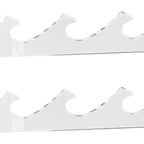 1 Pair Sword Holder Stand Sword Display Rack Wall Mounted Samurai Sword Hanger for HomeTransparent