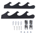 1 Pair Sword Holder Stand Sword Display Rack Wall Mounted Samurai Sword Hanger for HomeBlack