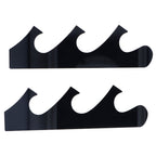 1 Pair Sword Holder Stand Sword Display Rack Wall Mounted Samurai Sword Hanger for HomeBlack