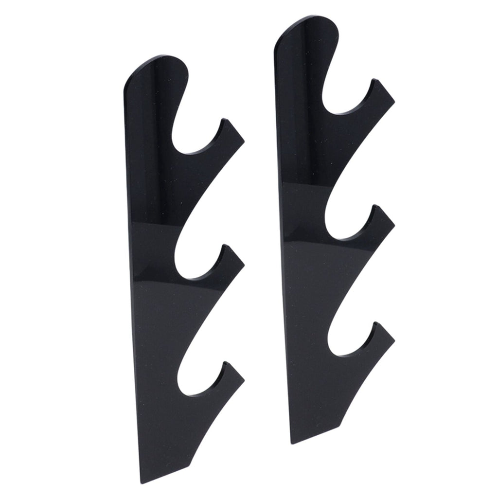 1 Pair Sword Holder Stand Sword Display Rack Wall Mounted Samurai Sword Hanger for HomeBlack