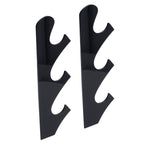 1 Pair Sword Holder Stand Sword Display Rack Wall Mounted Samurai Sword Hanger for HomeBlack