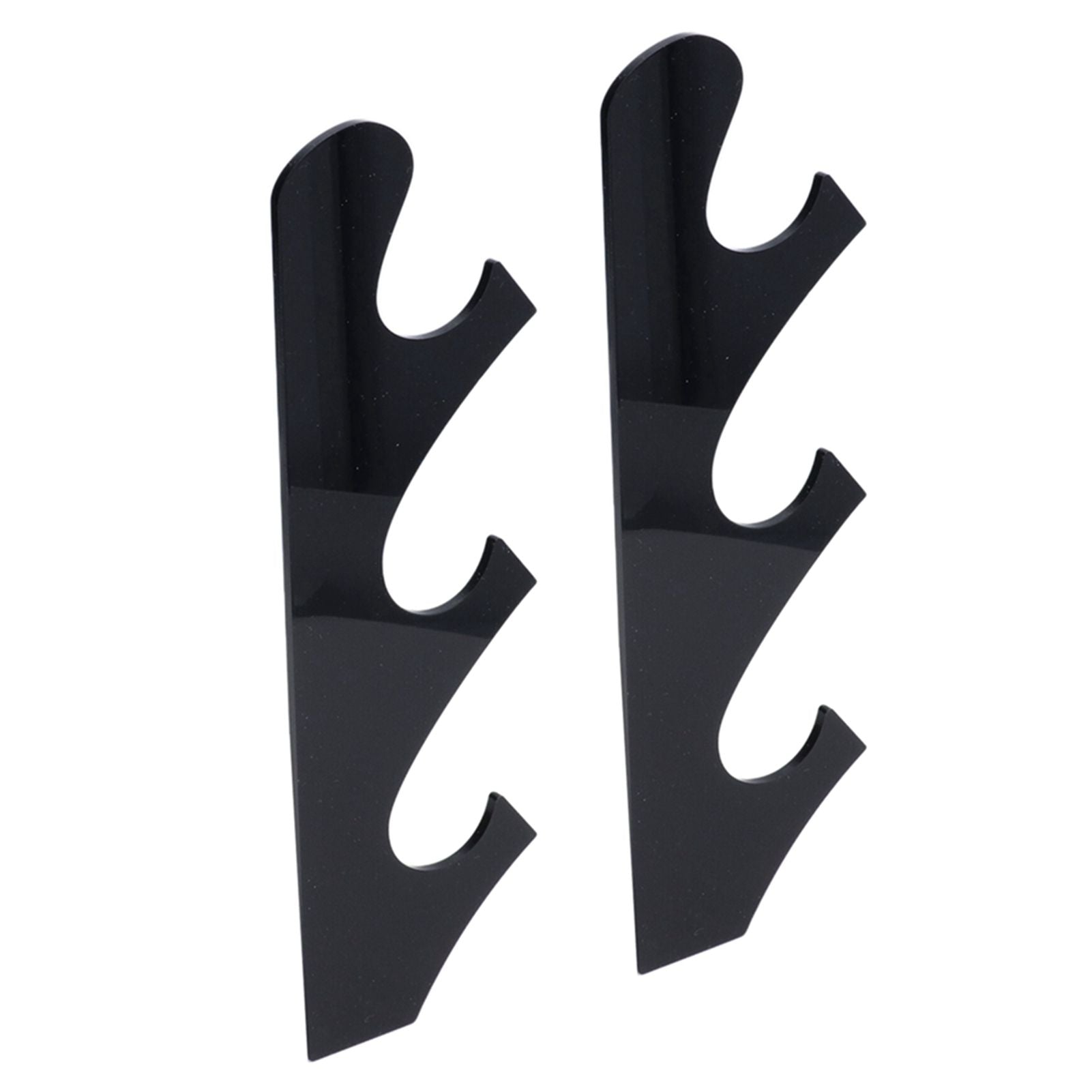 1 Pair Sword Holder Stand Sword Display Rack Wall Mounted Samurai Sword Hanger for HomeBlack
