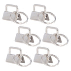 40PCS Key Fob Hardware DIY Craft Project Fine Workmanship High Hardness Iron Material Keychain Hardware