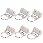 40PCS Key Fob Hardware DIY Craft Project Fine Workmanship High Hardness Iron Material Keychain Hardware