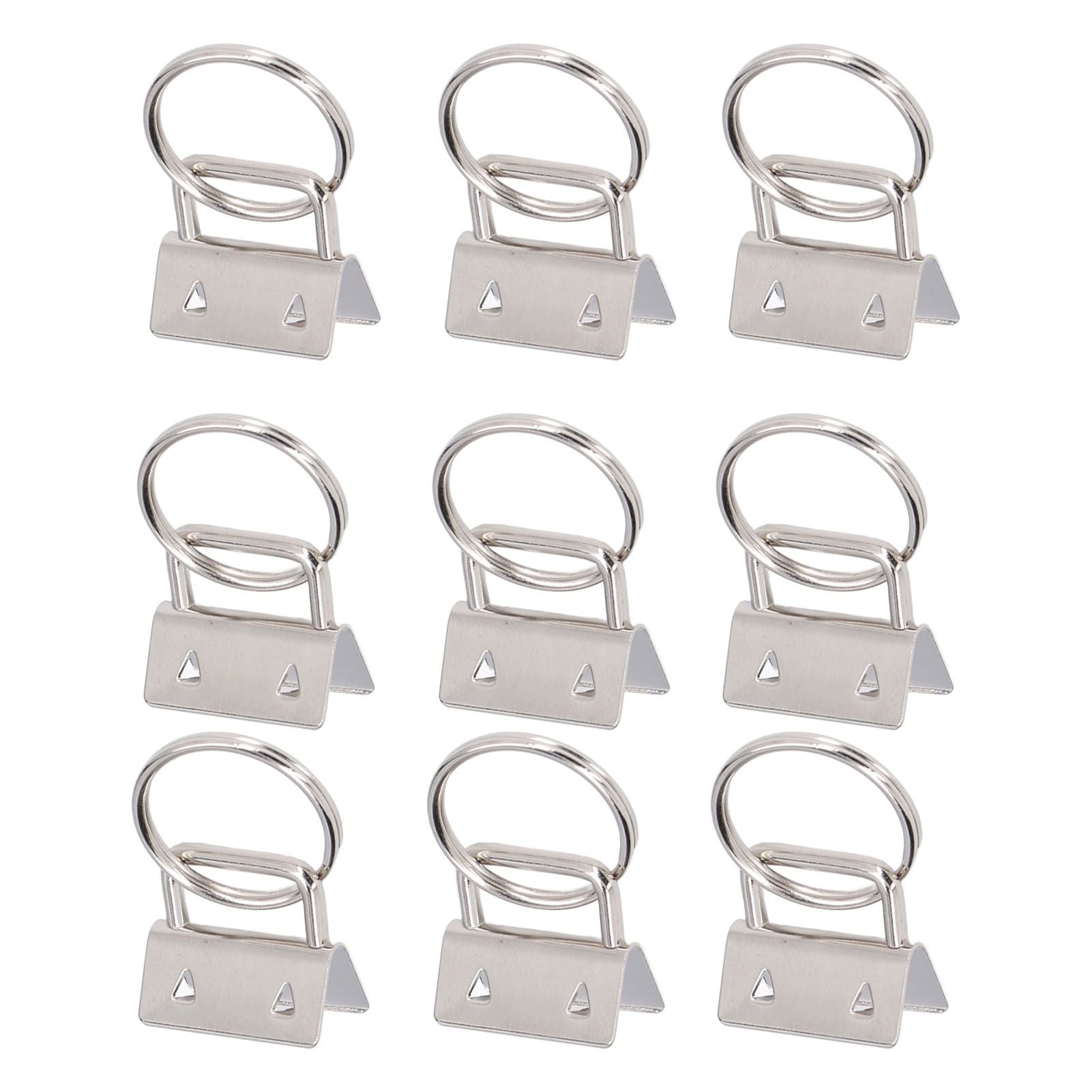 40PCS Key Fob Hardware DIY Craft Project Fine Workmanship High Hardness Iron Material Keychain Hardware