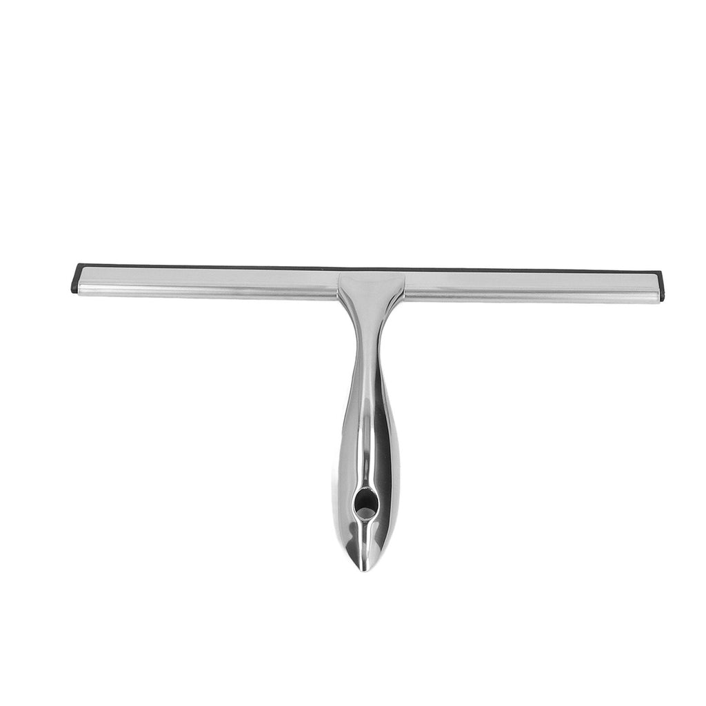Stainless Steel Squeegee Window Shower Blade Squeegee Glass Cleaning Tool for Office Bathroom