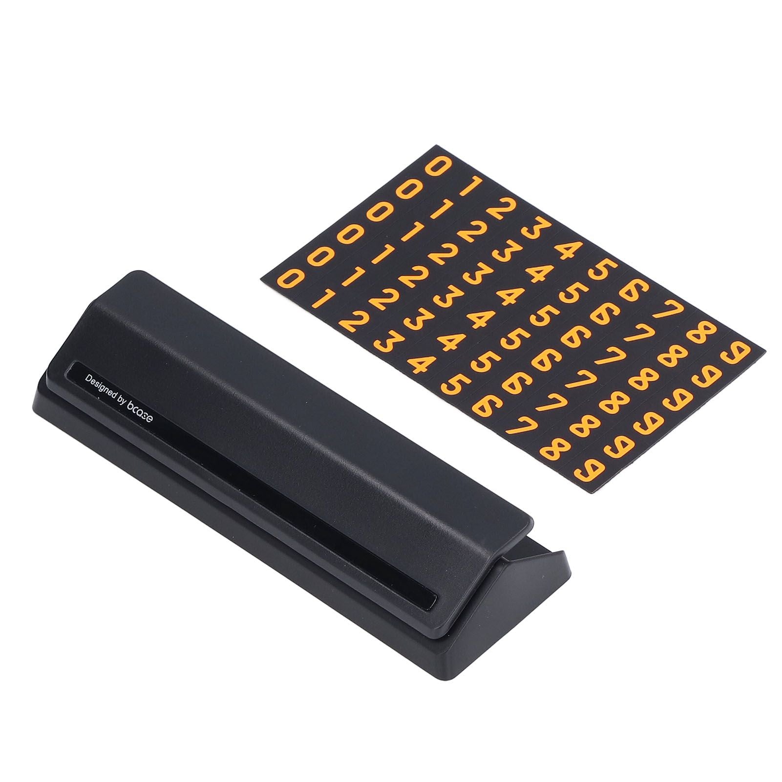 Car Temporary Parking Sign Stable Structure Environmentally Friendly Small Compact Exquisite Number PlateBlack