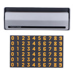 Car Temporary Parking Sign Stable Structure Environmentally Friendly Small Compact Exquisite Number PlateSilver