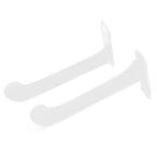 1Pair Yoga Mat Wall Mount Holder Acrylic Yoga Mat Wall Hanger Storage Rack Household Exercise Yoga Mat BracketTransparent