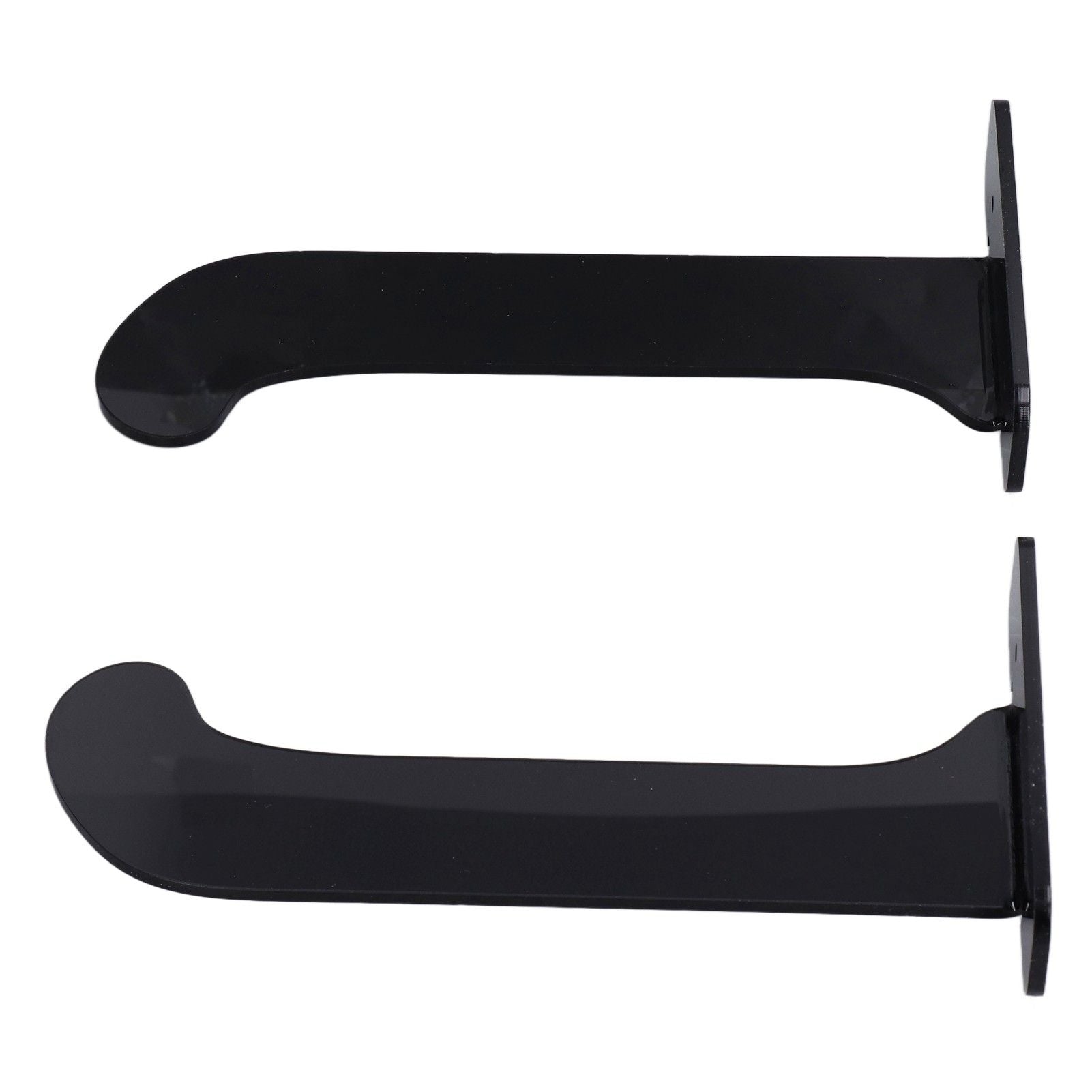 1Pair Yoga Mat Wall Mount Holder Acrylic Yoga Mat Wall Hanger Storage Rack Household Exercise Yoga Mat BracketBlack