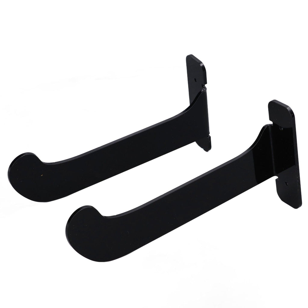 1Pair Yoga Mat Wall Mount Holder Acrylic Yoga Mat Wall Hanger Storage Rack Household Exercise Yoga Mat BracketBlack