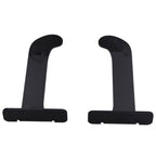 1Pair Yoga Mat Wall Mount Holder Acrylic Yoga Mat Wall Hanger Storage Rack Household Exercise Yoga Mat BracketBlack