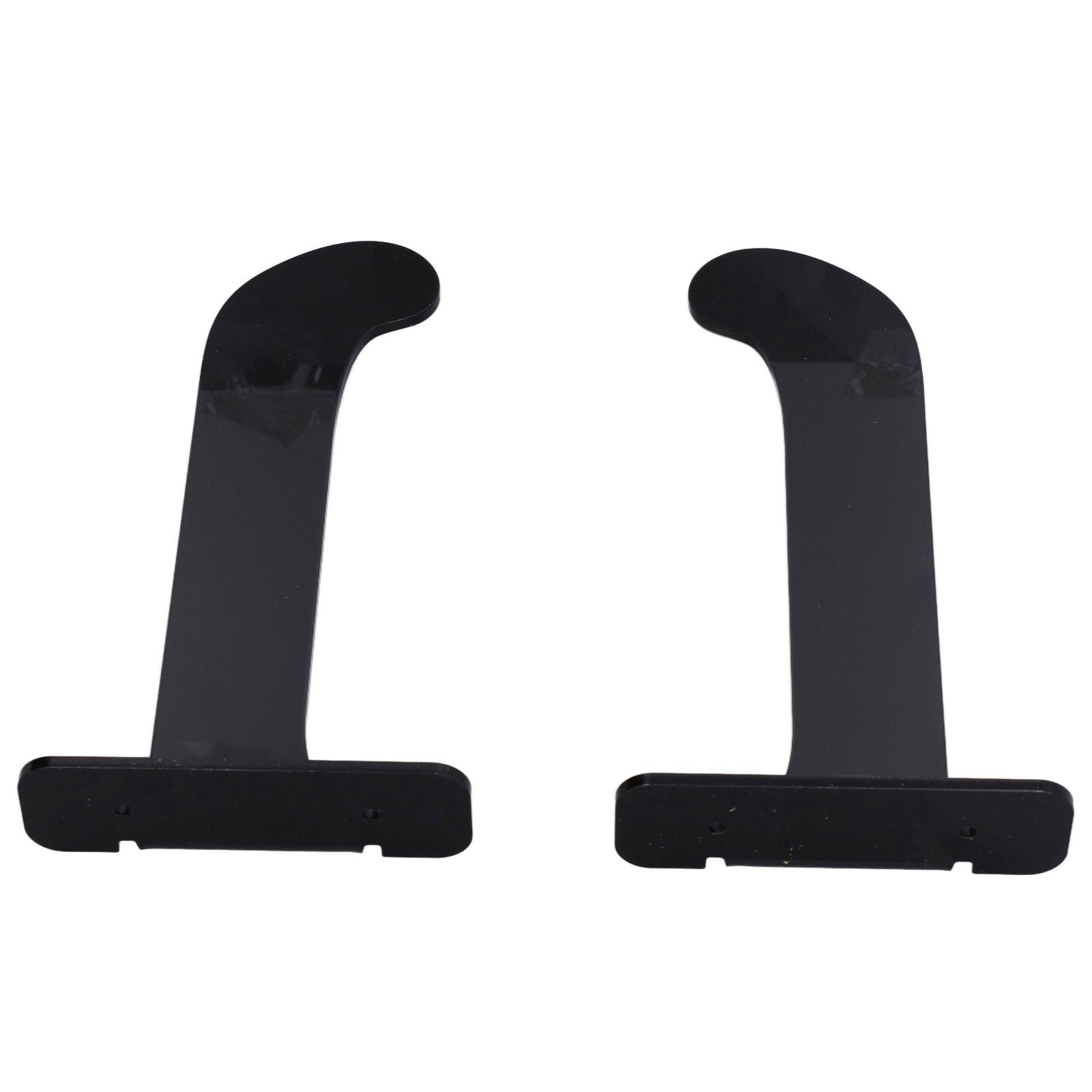 1Pair Yoga Mat Wall Mount Holder Acrylic Yoga Mat Wall Hanger Storage Rack Household Exercise Yoga Mat BracketBlack