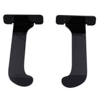1Pair Yoga Mat Wall Mount Holder Acrylic Yoga Mat Wall Hanger Storage Rack Household Exercise Yoga Mat BracketBlack