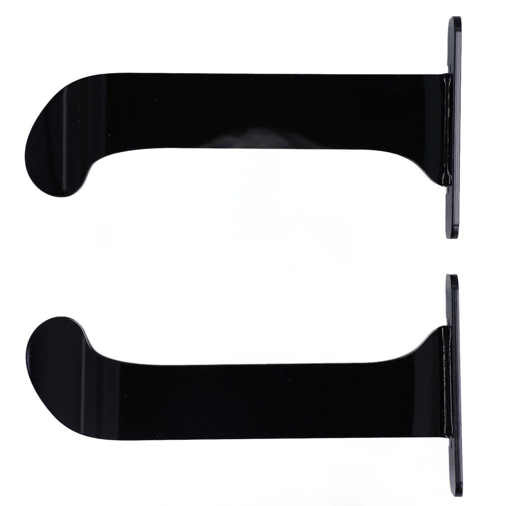 1Pair Yoga Mat Wall Mount Holder Acrylic Yoga Mat Wall Hanger Storage Rack Household Exercise Yoga Mat BracketBlack
