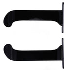 1Pair Yoga Mat Wall Mount Holder Acrylic Yoga Mat Wall Hanger Storage Rack Household Exercise Yoga Mat BracketBlack