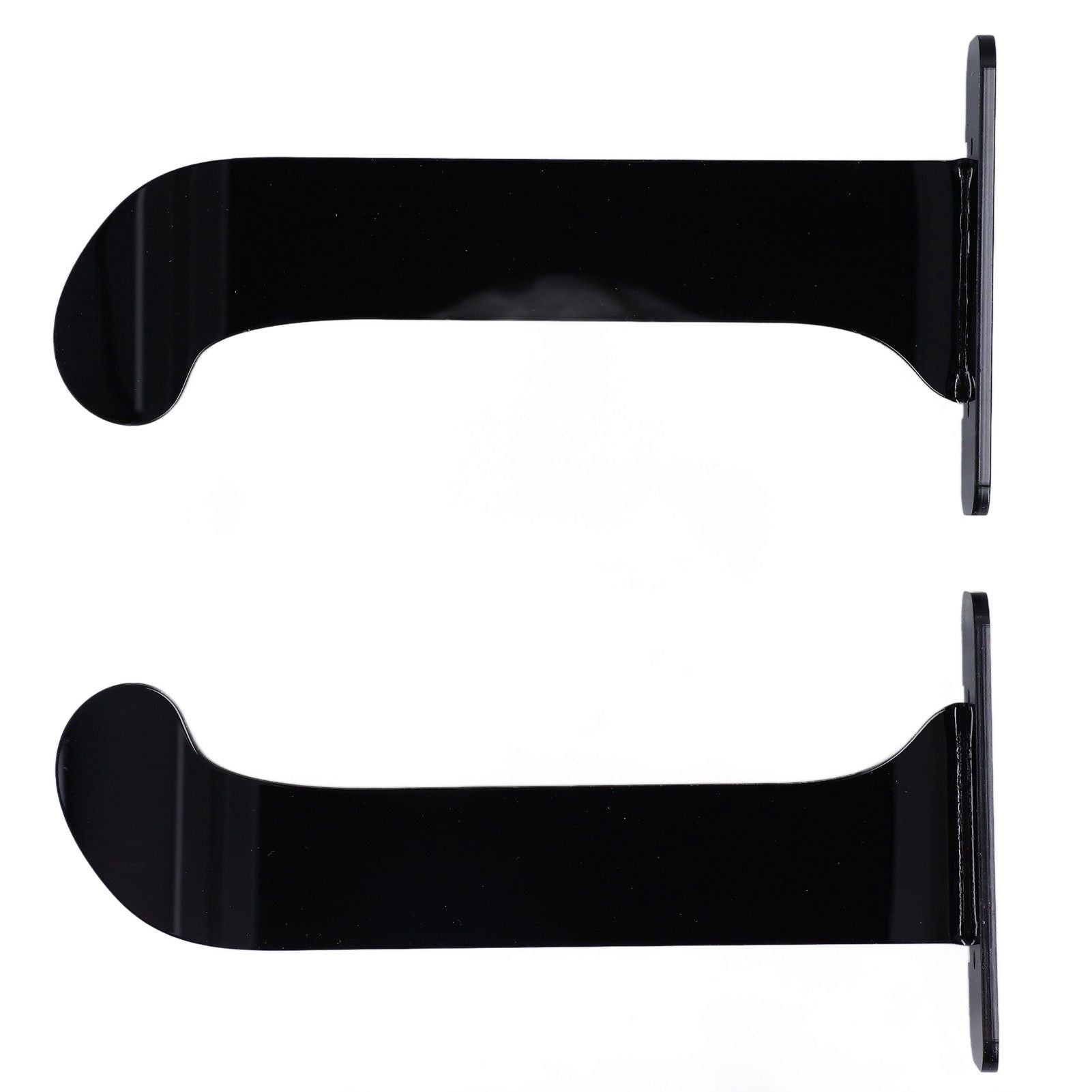 1Pair Yoga Mat Wall Mount Holder Acrylic Yoga Mat Wall Hanger Storage Rack Household Exercise Yoga Mat BracketBlack