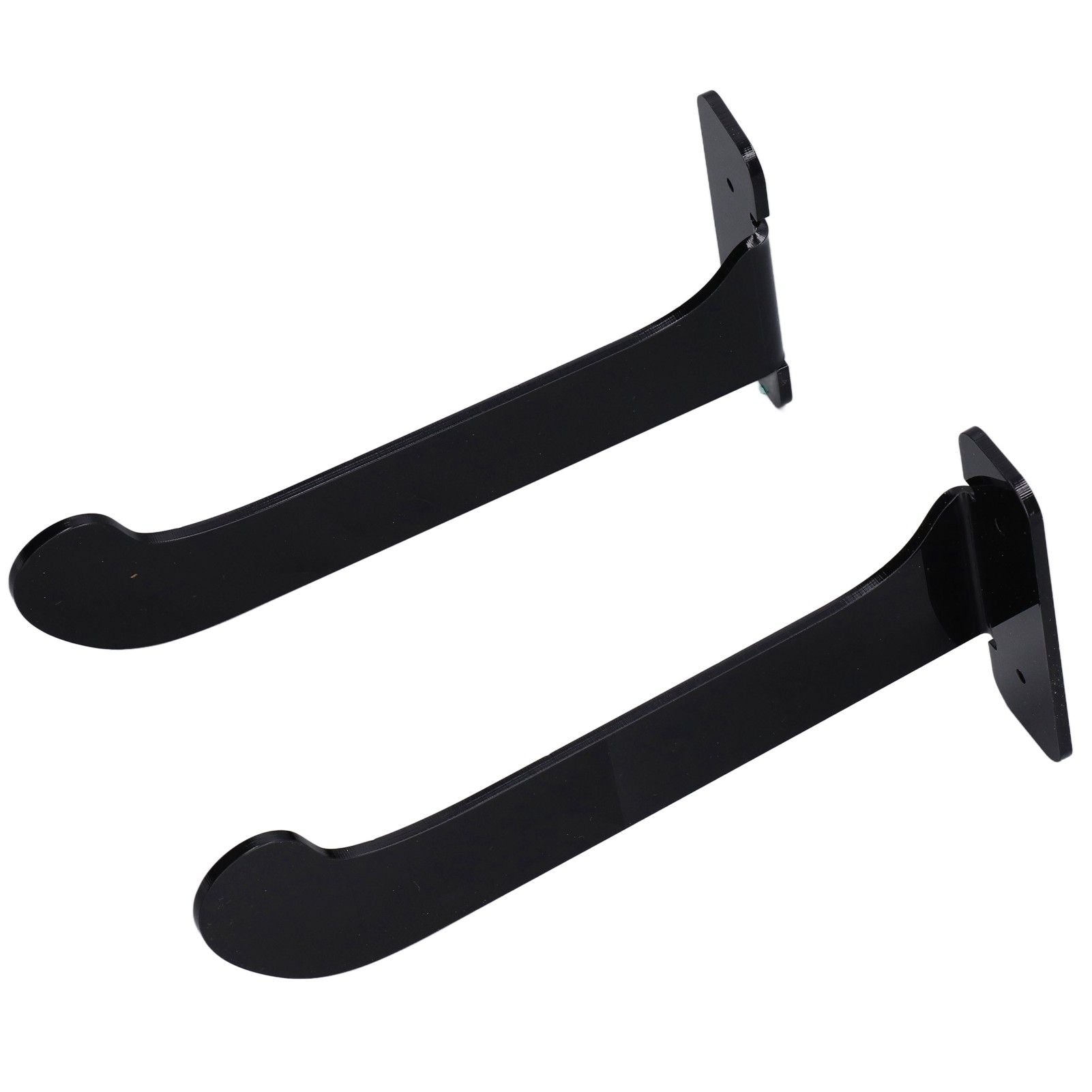 1Pair Yoga Mat Wall Mount Holder Acrylic Yoga Mat Wall Hanger Storage Rack Household Exercise Yoga Mat BracketBlack