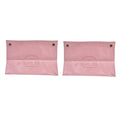 2 Packs Tissue Box Cover Nordic Handbag Styling Medroom Artificial Leather Tissue Box Cover Holder for Living RoomPink
