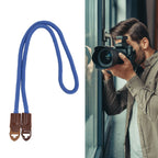 Camera Strap Nylon Universal Adjustable Camera Shoulder Neck Wrist Belt for Digital SLRBlue