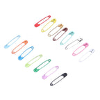 Safety Pins DIY Making Reliable Locking Design Glossy Bright Small Compact Sewing Accessories for Art Project15 Colors 300 Pcs/Box
