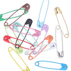 Safety Pins DIY Making Reliable Locking Design Glossy Bright Small Compact Sewing Accessories for Art Project15 Colors 300 Pcs/Box