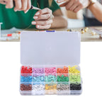 Safety Pins DIY Making Reliable Locking Design Glossy Bright Small Compact Sewing Accessories for Art Project15 Colors 450 Pcs/Box
