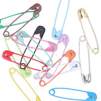 Safety Pins DIY Making Reliable Locking Design Glossy Bright Small Compact Sewing Accessories for Art Project15 Colors 450 Pcs/Box