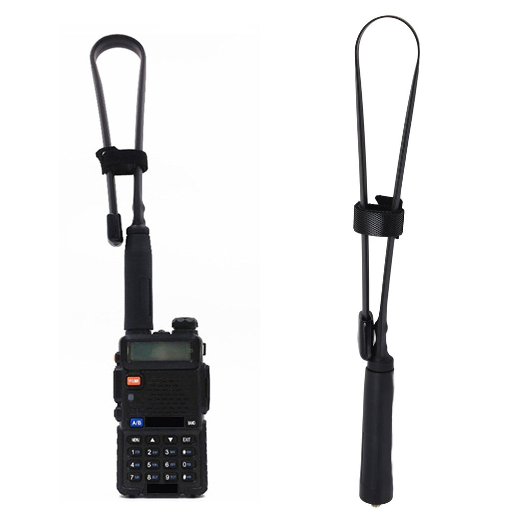 Folding Antenna SMAFemale Dual Band High Gain Walkie Talkie Antenna for Baofeng UV5R
