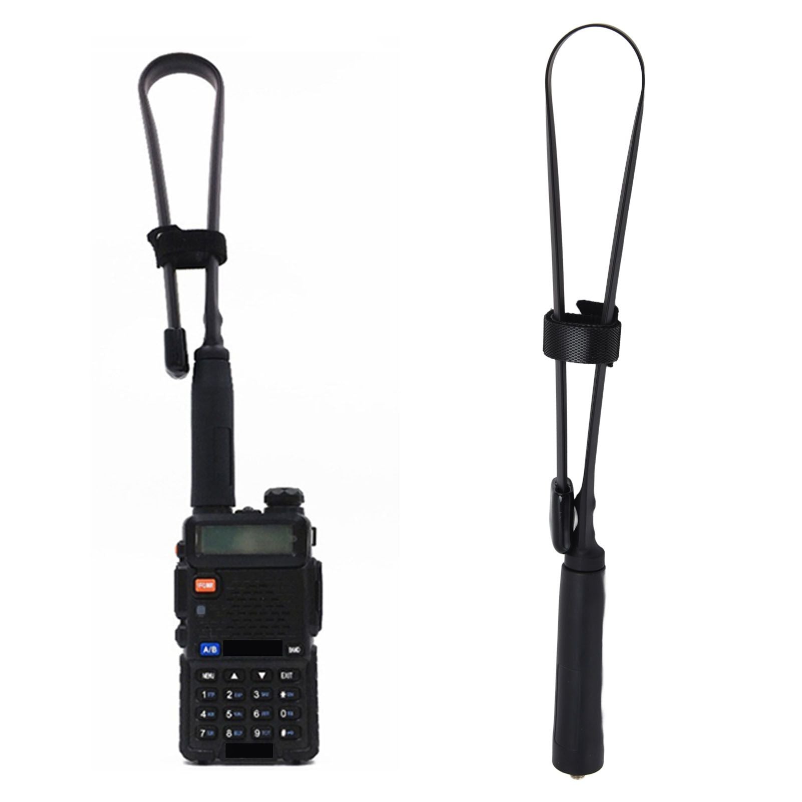 Folding Antenna SMAFemale Dual Band High Gain Walkie Talkie Antenna for Baofeng UV5R