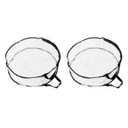 Wreath Storage Container Transparent Round Storage Bag Black Edge PVC Heavy Duty Storage Bag2PCS