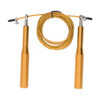 Skipping Rope Strong Durable Adjustable Flexible Reliable Professional Convenient Exercise Supplies for Indoor OutdoorAluminum Alloy Gold