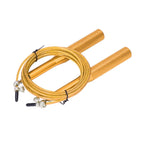 Skipping Rope Strong Durable Adjustable Flexible Reliable Professional Convenient Exercise Supplies for Indoor OutdoorAluminum Alloy Gold