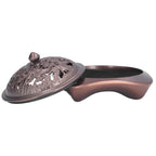 Incense Burner Antique Style Sturdy Durable Copper Alloy Glossy Exquisite Multifunction Powder Incense Burner