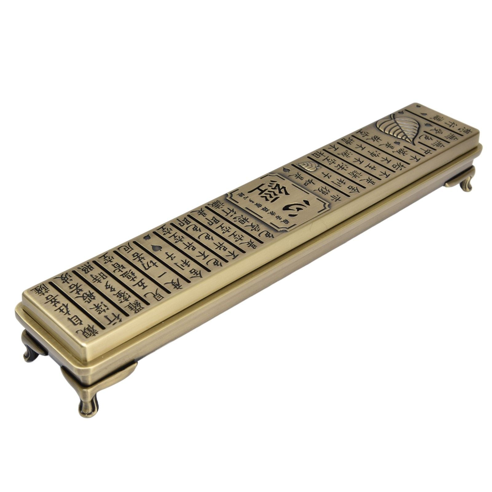 Antique Incense Burner Box Bedroom Aroma Burner Zinc Alloy Incense Stick Holder for Household