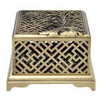 Incense Holder Multipurpose Zinc Alloy Incense Stand with Fireproof Cotton for Home Decoration