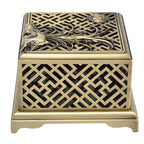 Incense Holder Multipurpose Zinc Alloy Incense Stand with Fireproof Cotton for Home Decoration