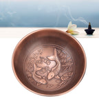 Retro Home Incense Burner Copper Alloy Smoked Incense Burner Holder for Study Room Entrance HallRed Copper 277