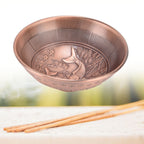 Retro Home Incense Burner Copper Alloy Smoked Incense Burner Holder for Study Room Entrance HallRed Copper 277