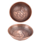 Retro Home Incense Burner Copper Alloy Smoked Incense Burner Holder for Study Room Entrance HallRed Copper 277